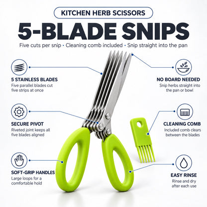 Multi Blade Kitchen Scissors