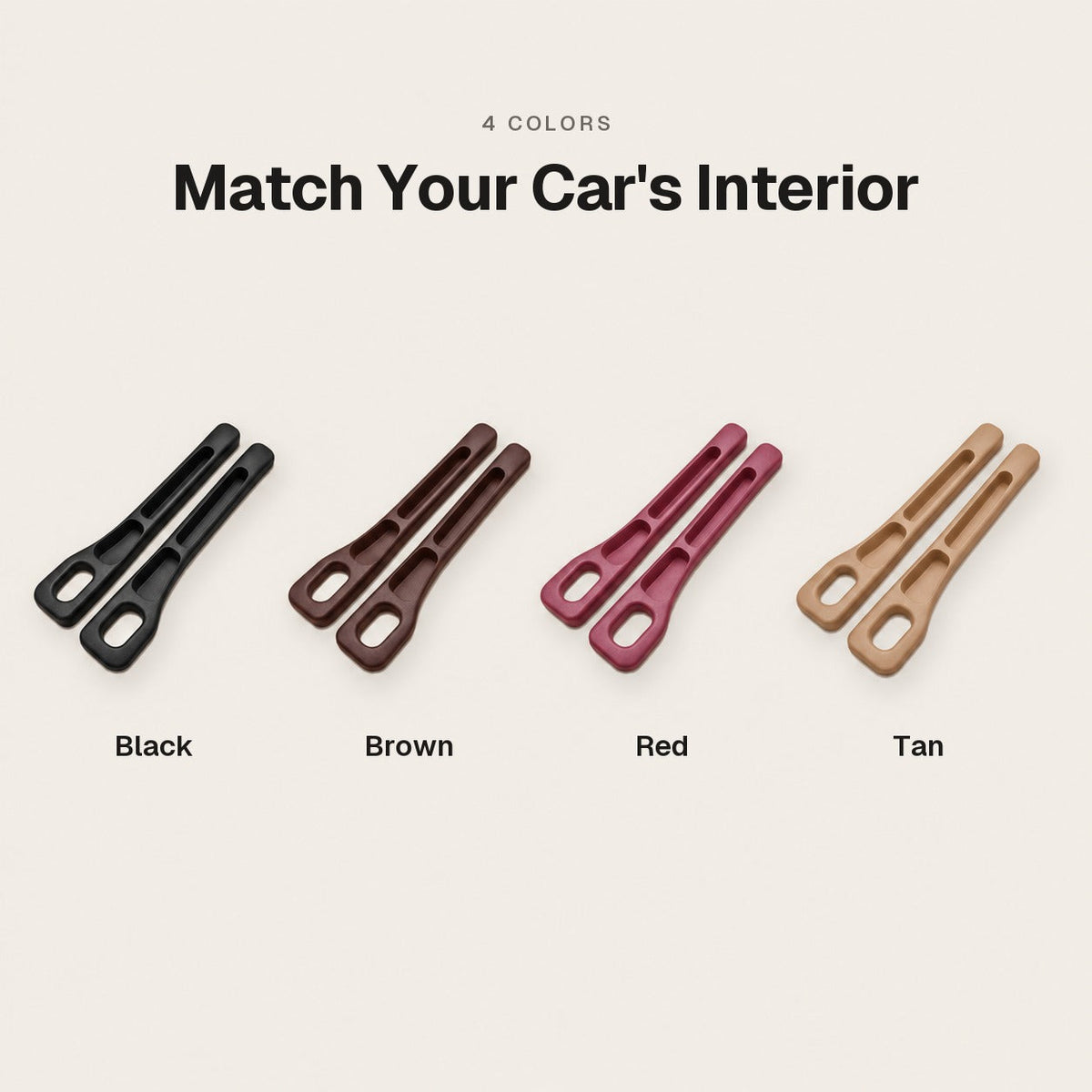 Car Seat Gap Filler Organizer in 4 colors: black, brown, red and tan