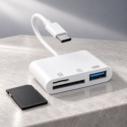 3-in-1 USB-C SD Card Reader